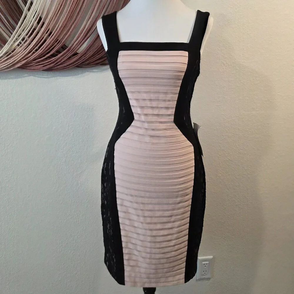 NWT Jax Black and Pink Cocktail Dress Sz 8